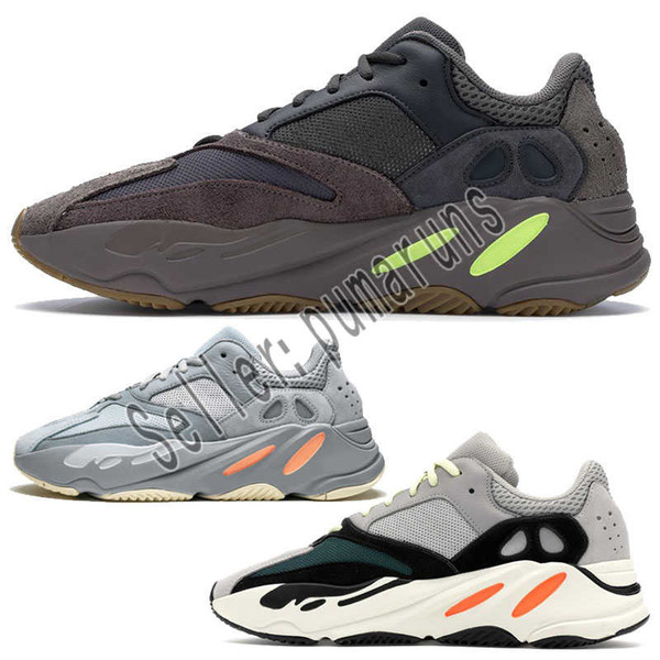With Box 700 Wave Runner Geode Men Women Running Shoes Mauve Salt 700 V2 Static Kanye West Trainers Butter Shoes Sports Sneakers 36-46