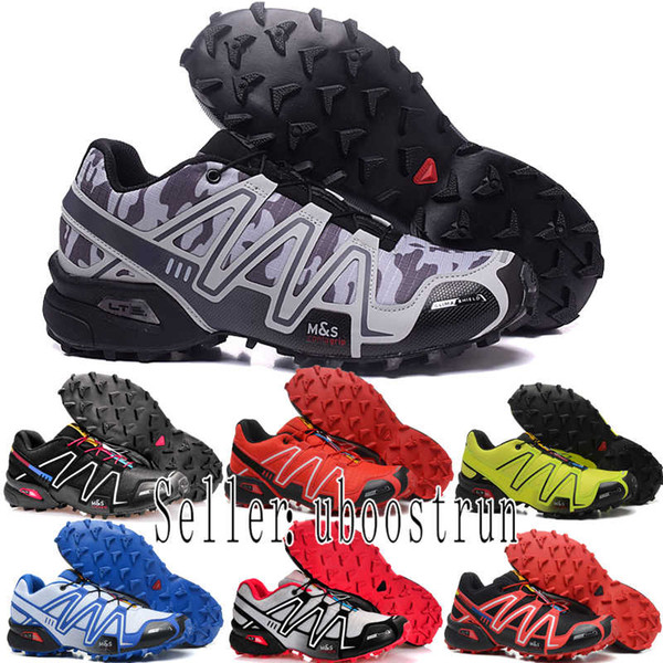 Solomon Cross 3CS III Mens women running Shoes zapatos hombre Speed Sport Sneakers Men Black outdoor athletic Speedcross Solomon Shoe