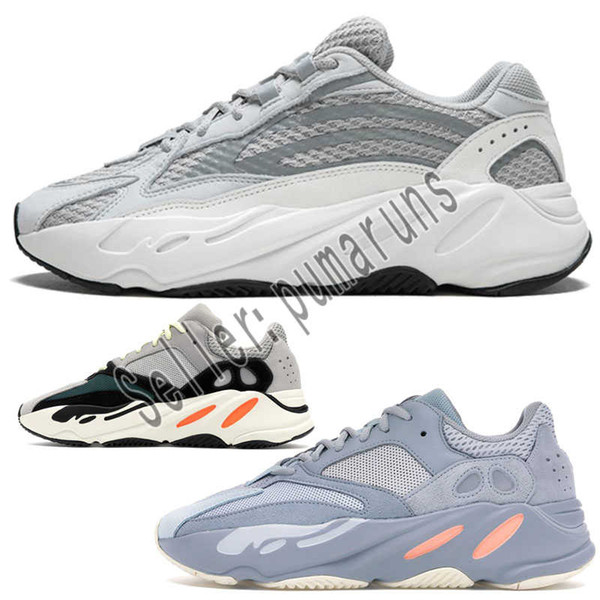 With Box 700 Wave Runner Trainers Butter Shoes Kanye West 700 V2 Mauve Solid Grey Running Shoes Men Women Sport Sneakers