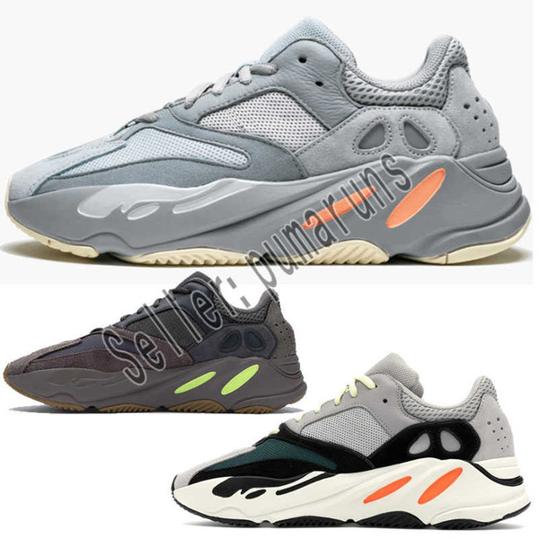 2019 Wave Runner 700 Kanye West Glow in Dark Reflective line 2017 New Running shoes size 36-46 With box bottom and 3M material