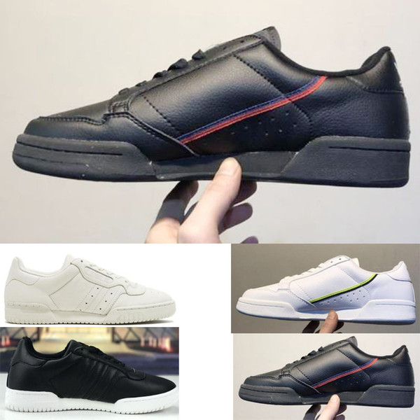 2019 Kanye west Calabasas Powerphase Grey AD Continental 80 Casual shoes 80s Aero blue Core black OG white Men women Trainer Sports Sneakers