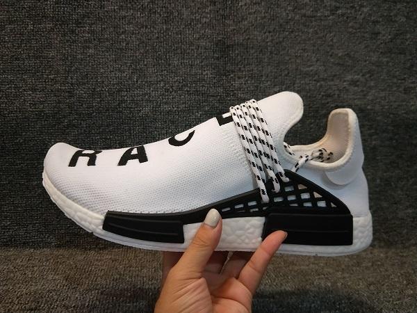 2019 Human Race Running Shoes Pharrell Williams Hu trail Oreo Nobel ink Black Nerd Designer Sneakers Men Women Sport Shoes EU36-48
