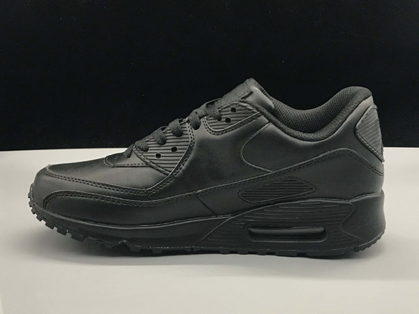 New 2019 Mens Shoes classic 90 Men and woman Shoes Black Red White Trainer Air Cushion Surface Breathable Casual shoes