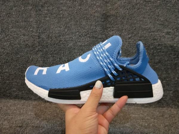 2019 Human Race Mens Running Shoes Pharrell Williams Sample Yellow Core Black Sport Designer Shoes Women Sneakers EU36-48