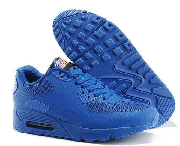 Men's 87 90 1 Ultra OG USA Camo Running Shoes Fashion Street Culture Indoor Outdoor Sports High Quality Men's Sports Shoes blue