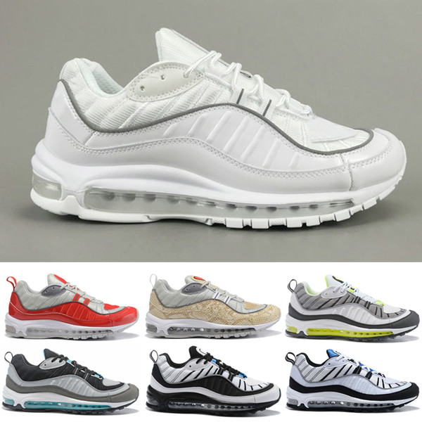 98 98s Running Shoes 2019 Men Women South Beach Overbranding Blue Hero Triple Black Bullet Designer Sport Sneakers Trainers shoes