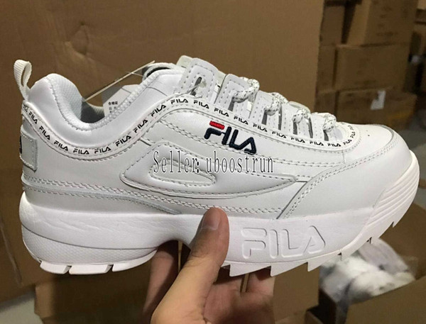 Disruptors 2 Sawtooth Casual Dad Running Shoes Mens Womens White Black Pink Raf Simons ozweego Big Sawtooth Ladies Sport Sneakers 36-44