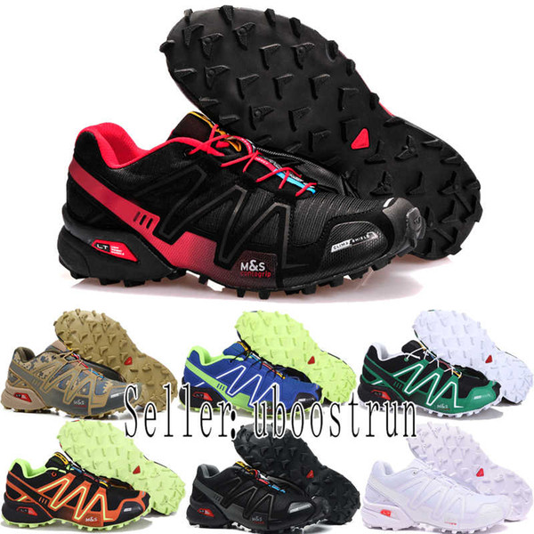 Brand Hot sell Solomons Speedcross 3 CS Trail Running Shoes women Lightweight Sneakers Navy Solomon III Zapatos Waterproof Athletic Shoes