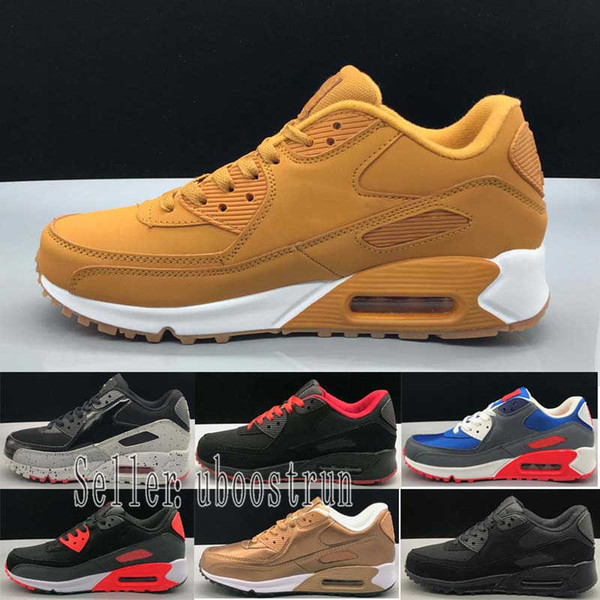 2019 Men's casual shoes classic 90 men and women brand shoes black red white coach air cushion breathable shoes EUR36-45
