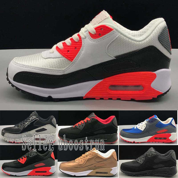 Wholesale top quality men and women 90 ultra sneaker air cushion Original Men's Running Sport Shoes 36-45