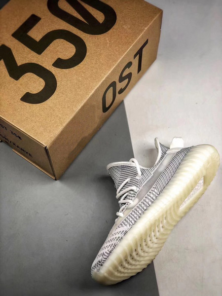 2018 Release 350 V2 Static Reflective Sneaker Kanye West White Authentic Athletic High Quality Sports Running Shoes EF2367 With Original Box