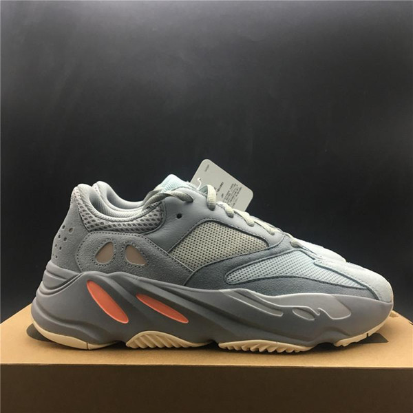 2019 Authentic 700 Inertia Wave Runner Kanye West Designer Running Shoes Blue Gray Mens Women Outdoor Sneakers APE779001 With Box US 5-12