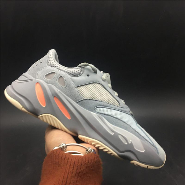 2019 Authentic 700 Inertia Wave Runner Kanye West Designer Running Shoes Blue Gray Men Women Outdoor Sneakers APE779001 With Box Size 36-47