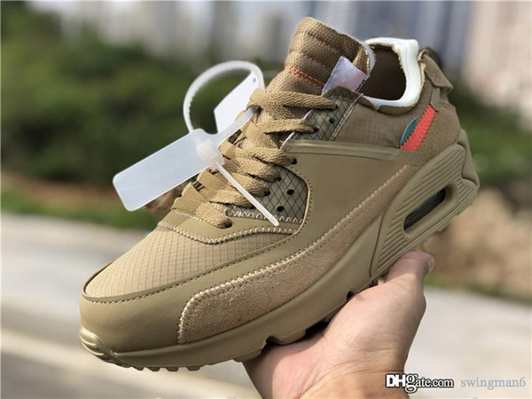 Max 2019 Release Air High Quality 90 Desert Ore Sneakers Off Hyper Jade 2.0 White Bright Mango Men Women Sports Running Shoes AA7293-200