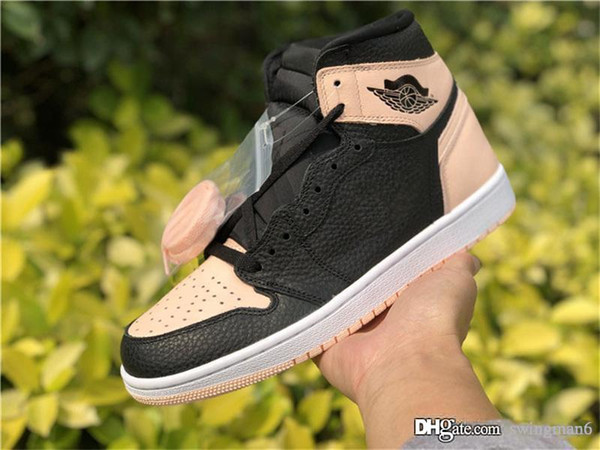 New Release Crimson Tint Girl Basketball Shoes Originals Hyper Pink 1 High OG Men Women Authentic Retro Sports Sneakers With Box 555088-081