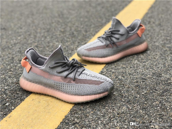 2019 Authentic 350s V2 Clay Hyperspace True Form Static Zebra Kanye West Originals Man Woman Running Shoes Sports Sneakers EG7490 With Box