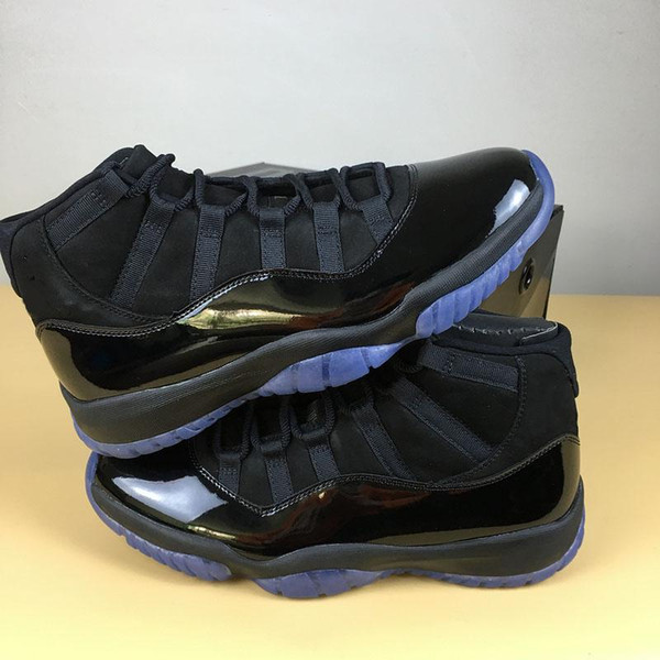 2018 New Release Cap And Gown 11 Prom Night Blackout 11S Basketball Shoes For Men Concord Authentic Real Carbon Fiber With Box 40-47