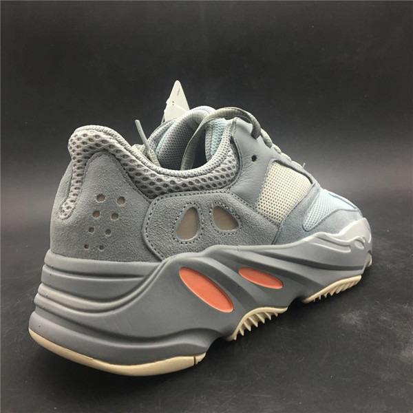 2019 Top Authentic 700 Inertia Kanye West Running Shoes Blue Gray Men Women Outdoor Sports Sneakers APE779001 With Box With Box Size 36-47