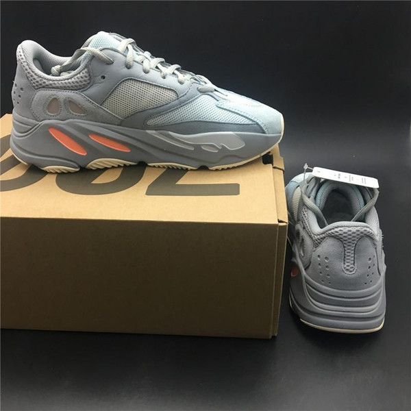 2019 Authentic 700 Inertia Wave Runner Kanye West Designer Running Shoes Blue Gray Mens Women Outdoor Sneakers APE779001 With Original Box