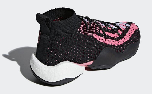 Wholesale Crazy BYW Basketball Shoes Pharrell Men Women Black Footwear White-Solar Pink High-top Quality Athletic Sneakers with Box G28182