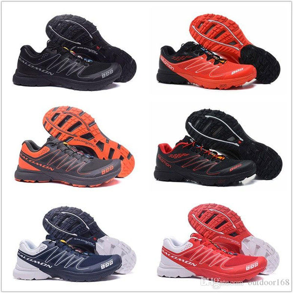 2018 Salmon S-Lab Sense M Running Sneaker Best Quality Mens Shoes New Fashion Athletic Running Sports Outdoor Hiking Shoes