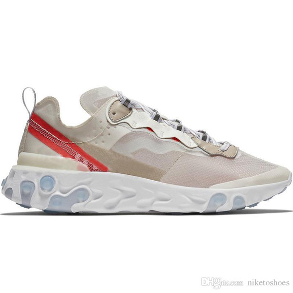 Hot 2019 New Epic React Element 87 Undercover Men Women Running Shoes Beige White Black Red Blue luxury Sports Sneakers Size 36-45