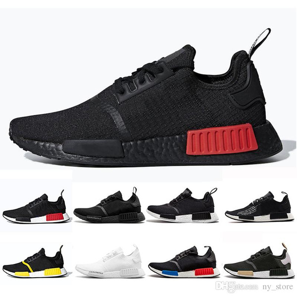 2019 atmos Thunder Bred Running shoes OREO Runner Primeknit OG atmos Japan Triple black White Men Women beige Runner Sports sneakers 36-45