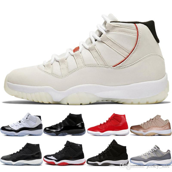 11s Platinum Tint Concord 45 Mens Basketball Shoes 11 Cap and Gown Blackout Gym Red Midnight Navy Bred Space Jams sports sneakers designer