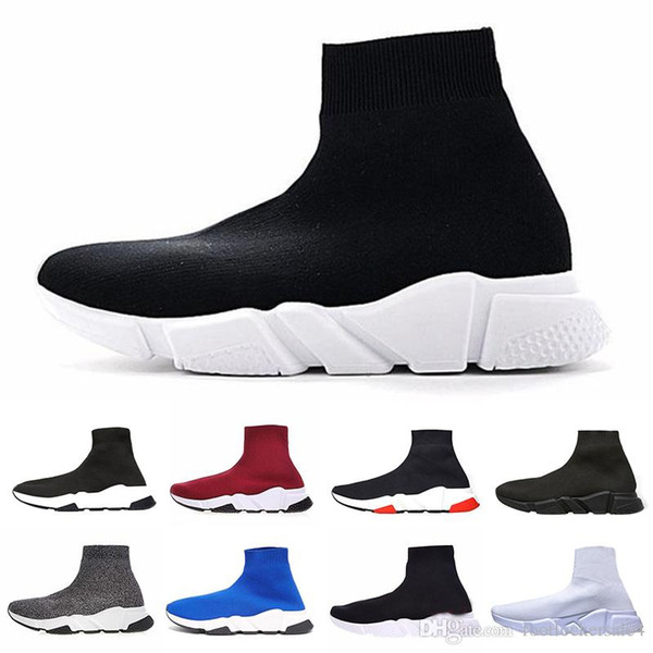 High Quality Sock outdoor Shoe Speed Trainer Sneakers Speed Trainer Sock Race Runners black Shoes men and women Sports Shoes 36-46