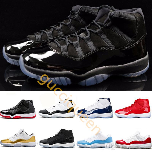 Cap and Gown 11 XI 11s Heiress Black Stingray Gym Red Chicago Midnight Navy Space Jams men Basketball Shoes sports Sneakers 5.5-13