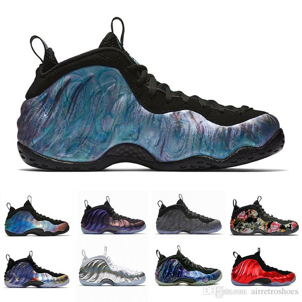 Foam one Abalone Habanero Red Floral Penny Hardaway Men Basketball Shoes Black Metallic Gold Alternate Galaxy Fleece Sports Sneakers