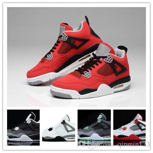 Wholesale 4 white cement Bred Fire red IV 4s Men Women Basketball Shoes sneakers sports trainers SIZE 36-47