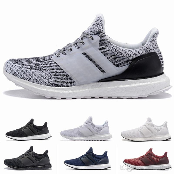 Ultra boost Shoes 3.0 4.0 Men Women Stripe Balck White Oreo Designer Sneakers Ultraboost Outdoor Shoes Trainers Size 36-45