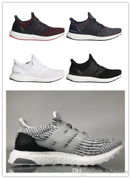 2018 Best quality lulinxian shoes Ultra Boost 3.0 4.0 Triple Primeknit Oreo CNY Blue grey Running Shoes ultraboost sport Size US5-US11.5