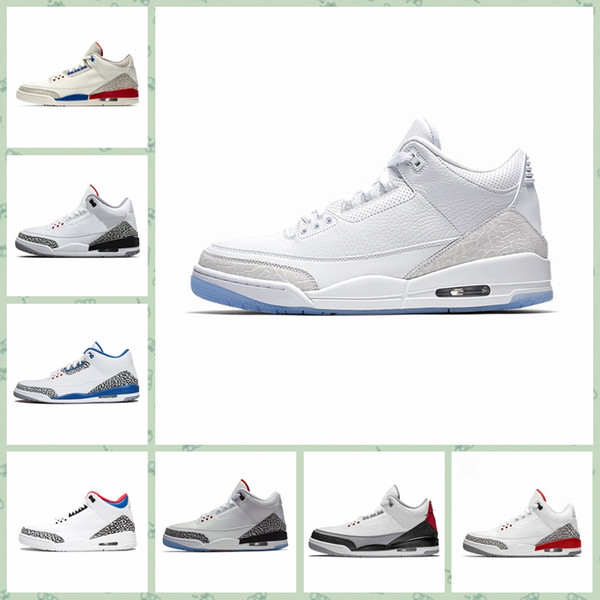 J003MA Cheap mens Jumpman 3 basketball shoes 3s NRG JTH Bio Beige Pure White Black Wool Katrina aj3s air flights sneakers boots for40-46