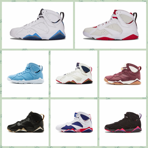 JN007d hot sale cheap Men Women Sports outdoors shoes 7 Retro High MID OG 7S J Luxury designer basketball Sneakers Official Breathable