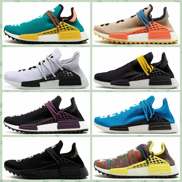 AANDHUMt1a hot sale cheap Men Women Sports outdoors shoes TR PW Human Race Pharrell Williams HU Official Luxury designer running Sneakers