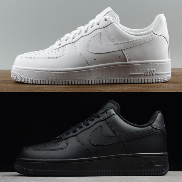 Buy Brand airlis mens womens fashion designer shoes sneakers af1 all white black forces 1 one low high on sale