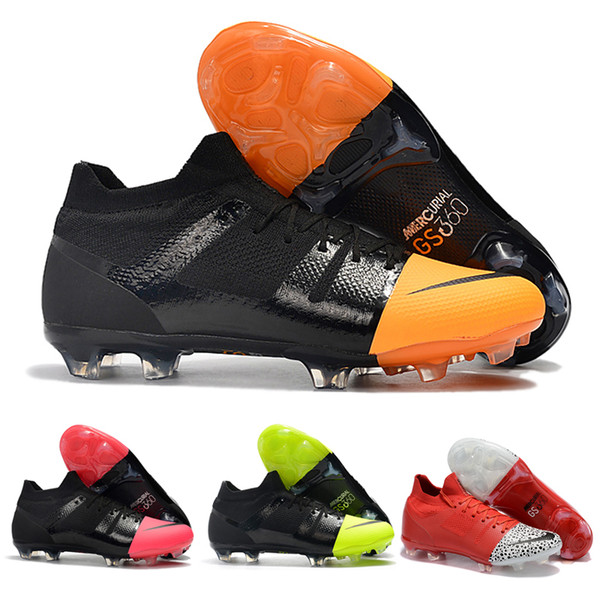 Hot Original brand Mercurial Greenspeed 360 FG soccer shoes fashion cr7 football boots sneakers for men black pink green red