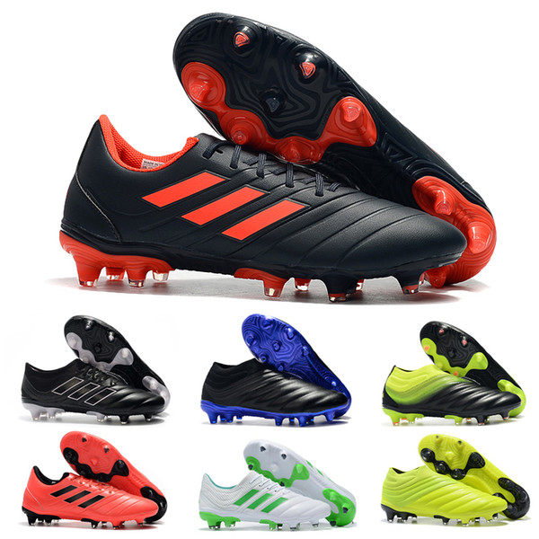 New Original brand Copa 19.1 FG soccer shoes fashion football boots sneakers for men black blue green red