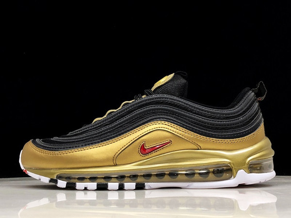 2019 Bright Citron Red Leopard 97 Men Women running shoes Blue Hero UNDEFEATED South BeachTriple white Black trainer 97s sports sneakers