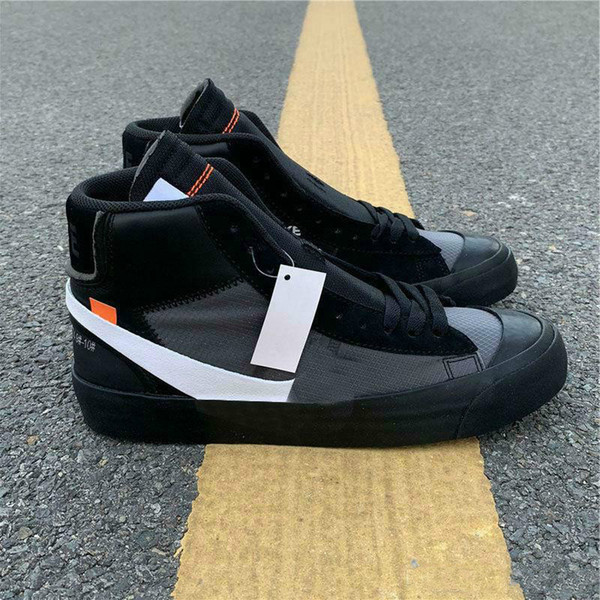 2019 latest brand Blazer Mid Grim Reaper black men's basketball shoes All Hallows Eve Designer sports shoes