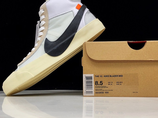 New Fashion Blazer Studio Mid Queen Custom Sneakers Lightweight White Purple Pink Collaboration Designer Sports Trainers With Original Box