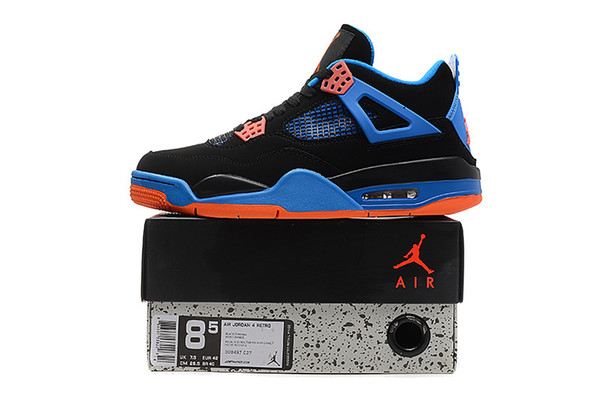 Cheap New Mens Jumpman 4 IV basketball shoes 4s White Game Royal Orange Blue Multicolor air flight sneakers boots j4 for sale with box3