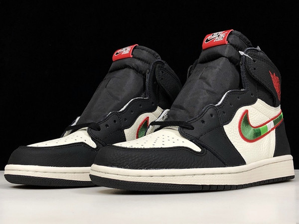 Court Purple Pine Green 1OG NRG No L s Black Toe Mens Sport Trainers Sneakers rookie of the year 1 MID Men's and Women's Basketball Shoes