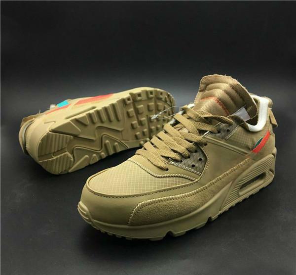 Haute Qualité 90 V2 Desert Ore Chaussures De Course Hommes Noir Sport Sneakers Designer Chaussure En Air chaussures de Jogging