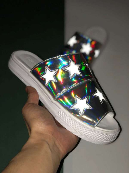 2019 NEW 3M Designer Flip Flops Women Slippers mens sandals Women designer Slippers Hip Hop Street Sandals Size 36-44