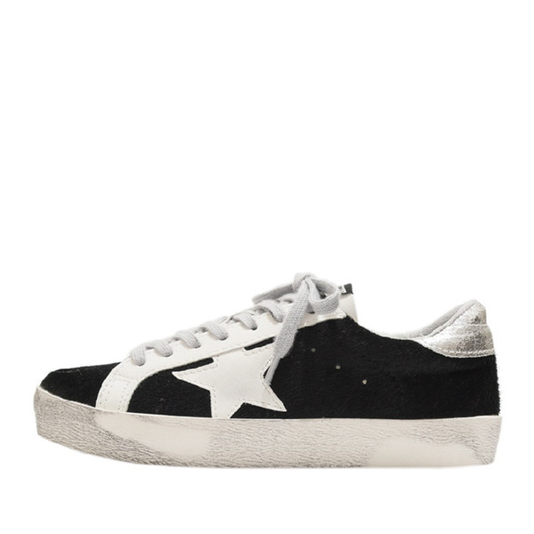2019 Fashion 270 Designer Shoes Golden old style sneakers Genuine Leather Villous Dermis Goose Women Luxury Superstar trainers