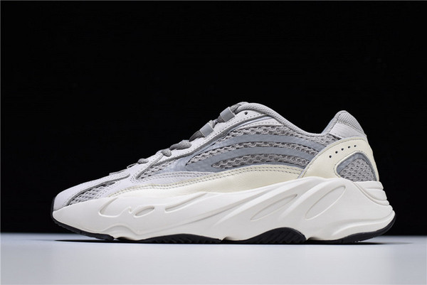 2019 Originals Authentic 700 Inertia Grey BASF Kanye West Wave Runnner Running Shoes Mens Sneakers APE779001 With Box Static EUR 36-46