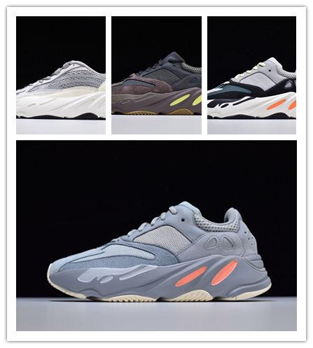 Wave 700 Runner Running Shoes Men Women Inertia Mauve Static Salt Geode Triple Black White Kanye West V2 Designer Sport Sneaker Size 36-46